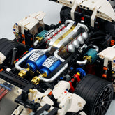 1: 8 Alfa Romeo 33 Stradale Supercar, White Goddess Customized Version (3861 Pcs)